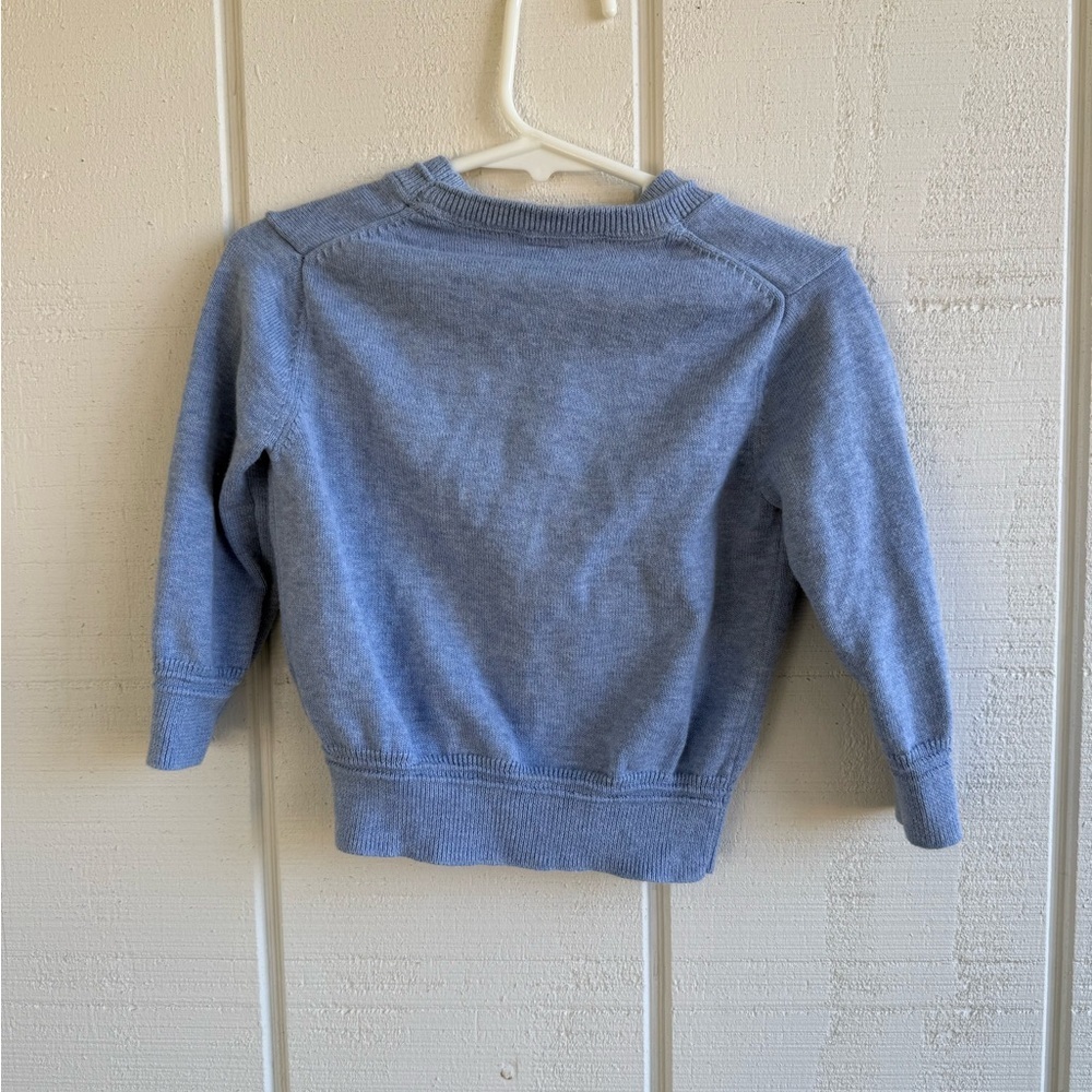 Baby Gap 100% Cotton Blue Button Up Cardigan 12 - 18 Months - Picture 3 of 3